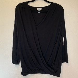 NWT Old Navy Wrap Front Long Sleeve Large